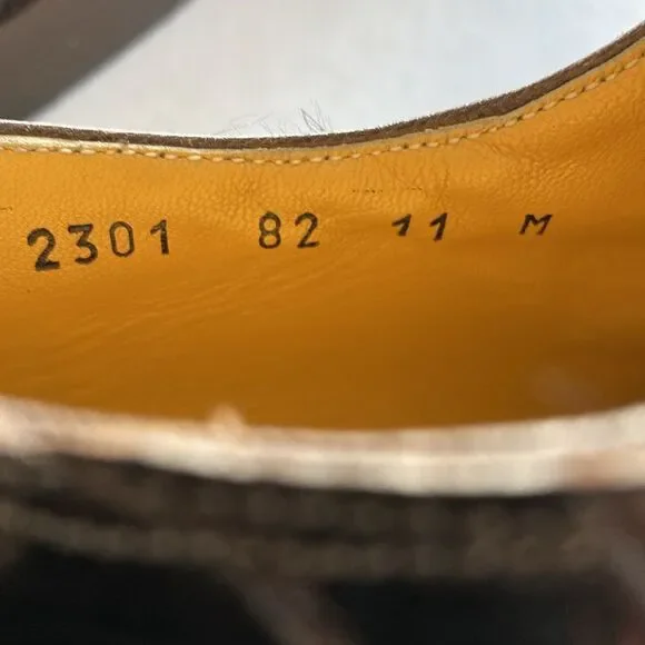 MAURI Men’s Genuine Alligator Leather Oxfords Size 11 M. Made in Italy. - Picture 10 of 11